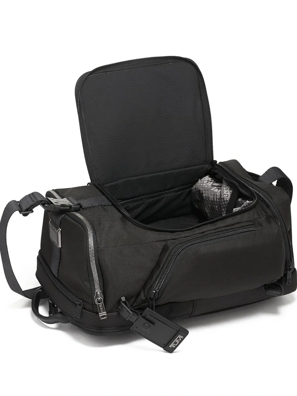 Black Alpha Bravo Admiral Backpack Duffel Carry-On Luggage 2-Ways Laptop Pockets